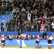 GANGNEUNG, SOUTH KOREA - FEBRUARY 22: Canadian players and staff look on after a 3-2 shoot-out loss against the U.S. during gold medal game action at the PyeongChang 2018 Olympic Winter Games. (Photo by Andre Ringuette/HHOF-IIHF Images)

